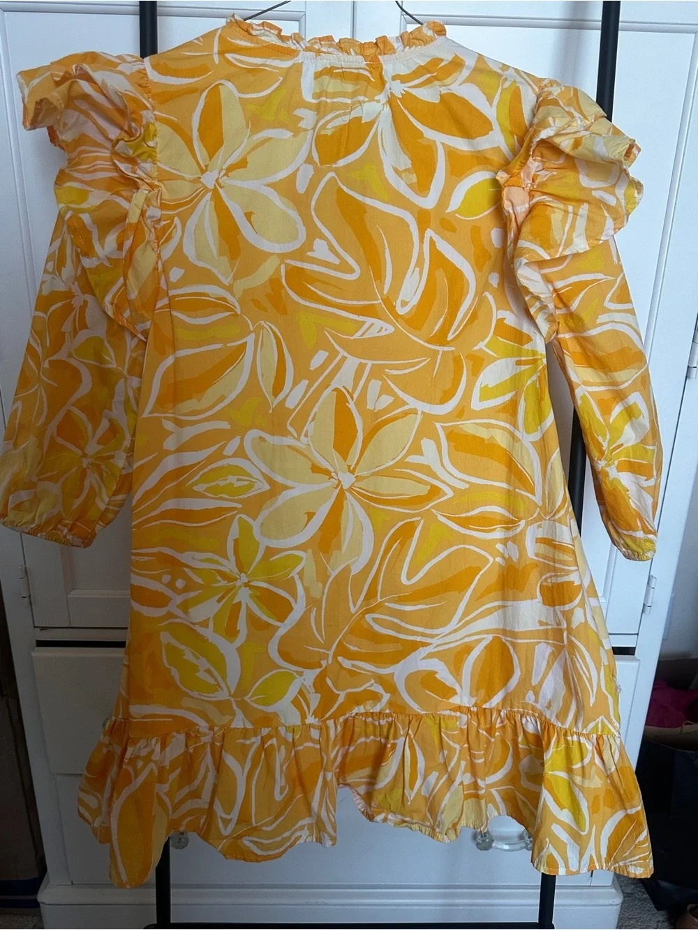 Sugarlips Yellow & White Floral Mini Dress- Small